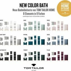 Aktion 🎉 TOM TAILOR Unterschrank »COLOR BATH« mit 1 Tür & 2 Schubladen, mit Push-to-Open, hängend montierbar, Breite 40 cm Coral, Petrol, Forest, Rose 💯 -Tom Tailor Verkaufsgeschäft fb493e37 c58b 5b81 8838 fd2123381117
