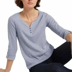 Schlussverkauf ❤️ TOM TAILOR Langarmshirt mit Henley-Ausschnitt Wollweiß-olivgrün-gestreift, Wollweiß-navy-gestreift ⭐ -Tom Tailor Verkaufsgeschäft fb73ac54 243f 56a6 88bd 539115878842