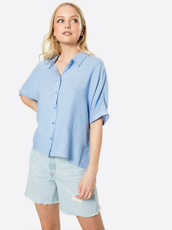 Schlussverkauf 😉 TOM TAILOR Kurzarmbluse Blue white vertical stripe, Navy white vertical stripe 🎉 2 Schlussverkauf 😉 TOM TAILOR Kurzarmbluse Blue white vertical stripe, Navy white vertical stripe 🎉 - Image 2