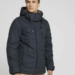 Billig ❤️ TOM TAILOR Winterjacke »Jacke mit abnehmbarer Kapuze« Cyber Grey, Black, Sky Captain Blue 🎁 -Tom Tailor Verkaufsgeschäft fd1e3c1a 7b4a 5063 80d4 6b362cb29c2f