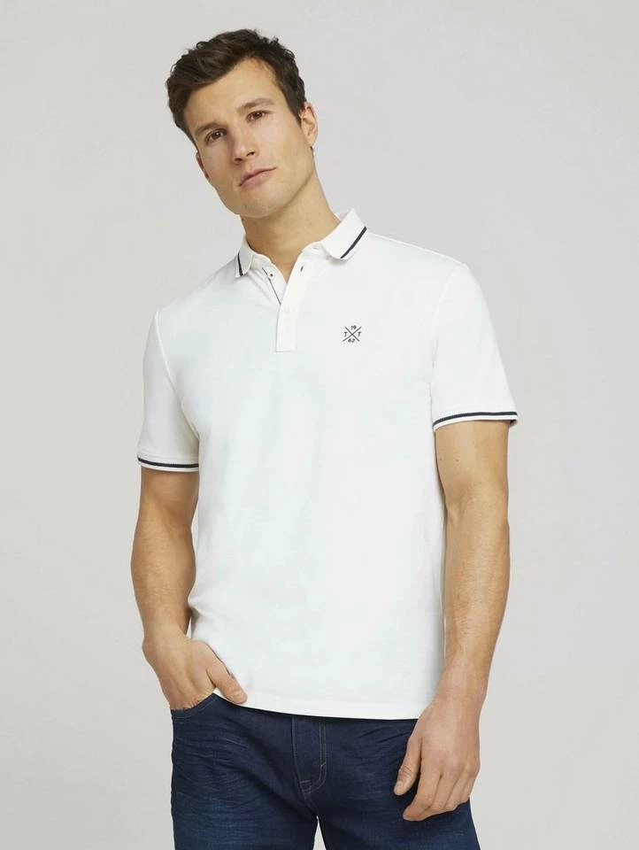 Budget 💯 TOM TAILOR Poloshirt »strukturiertes Poloshirt« Yonder blue dark melange, Blue White Base Melange, Off White, Lucite green ❤️ 28 Budget 💯 TOM TAILOR Poloshirt »strukturiertes Poloshirt« Yonder blue dark melange, Blue White Base Melange, Off White, Lucite green ❤️ – Bild 28