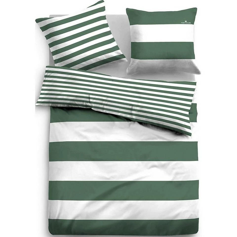Schlussverkauf 👍 Bettwäsche »Linon Wende-Bettwäsche "Casual Stripe" mit«, TOM TAILOR Apricot, 821, FOREST, Schwarz#ft5_slash#weiß 😍 9 Schlussverkauf 👍 Bettwäsche »Linon Wende-Bettwäsche "Casual Stripe" mit«, TOM TAILOR Apricot, 821, FOREST, Schwarz#ft5_slash#weiß 😍 - Image 9