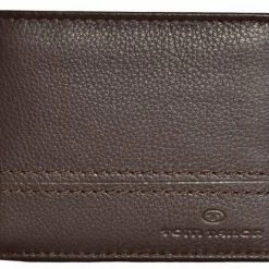 Brandneu ❤️ TOM TAILOR Geldbörse »Tom Tailor Herren Geldbörse Leder quer braun (1221« ⭐
