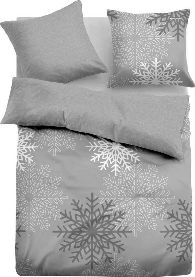 Schlussverkauf 🧨 Wendebettwäsche »BIG SNOW«, TOM TAILOR, mit weihnachtlichen Schneeflocken Sand, Grey, Light blue ✔️ 15 Schlussverkauf 🧨 Wendebettwäsche »BIG SNOW«, TOM TAILOR, mit weihnachtlichen Schneeflocken Sand, Grey, Light blue ✔️ - Image 15