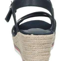 Billig ⌛ TOM TAILOR »Lederimitat« Keilsandalette Dunkelblau, Cognac, Unbekannt 👍 -Tom Tailor Verkaufsgeschäft fe9620d9 37b9 57b8 a285 5d6fe32e2d64