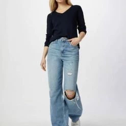 Besorgen 👍 TOM TAILOR V-Ausschnitt-Pullover Beige alfalfa melange, Sky Captain Blue 🎁 -Tom Tailor Verkaufsgeschäft ff08d7f7 b8f0 5c9d addf 5015548ddfba