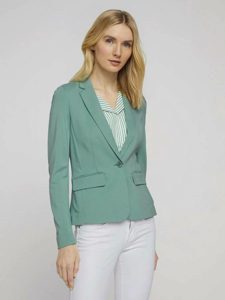 Besorgen 🧨 TOM TAILOR Jerseyblazer im Basic Look mit Patten-Taschen Grau-meliert, Sky Captain Blue, Soft leaf green ⌛ 18 Besorgen 🧨 TOM TAILOR Jerseyblazer im Basic Look mit Patten-Taschen Grau-meliert, Sky Captain Blue, Soft leaf green ⌛ - Image 18